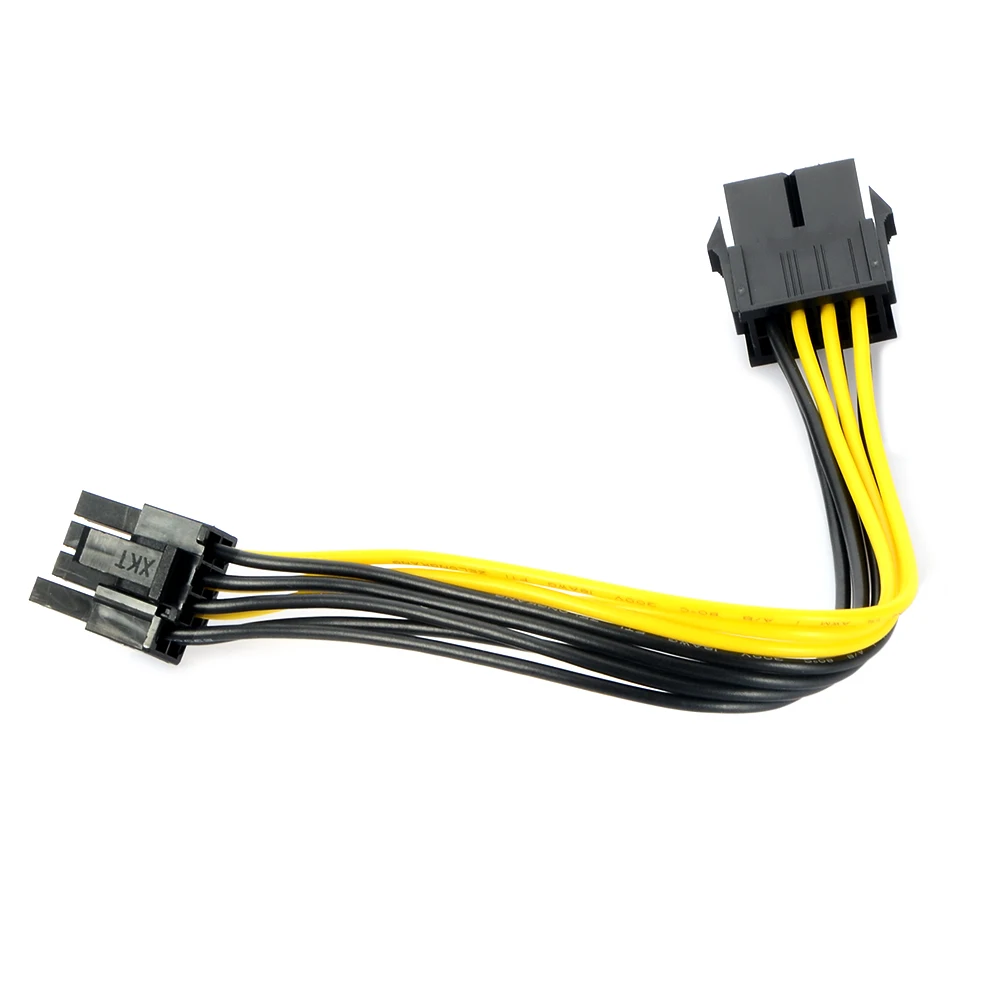 Кабель удлинитель силового кабеля 20 см 8 Pin (6 + 2 ) 8pin адаптер 18AWG PCI E для видеокарты