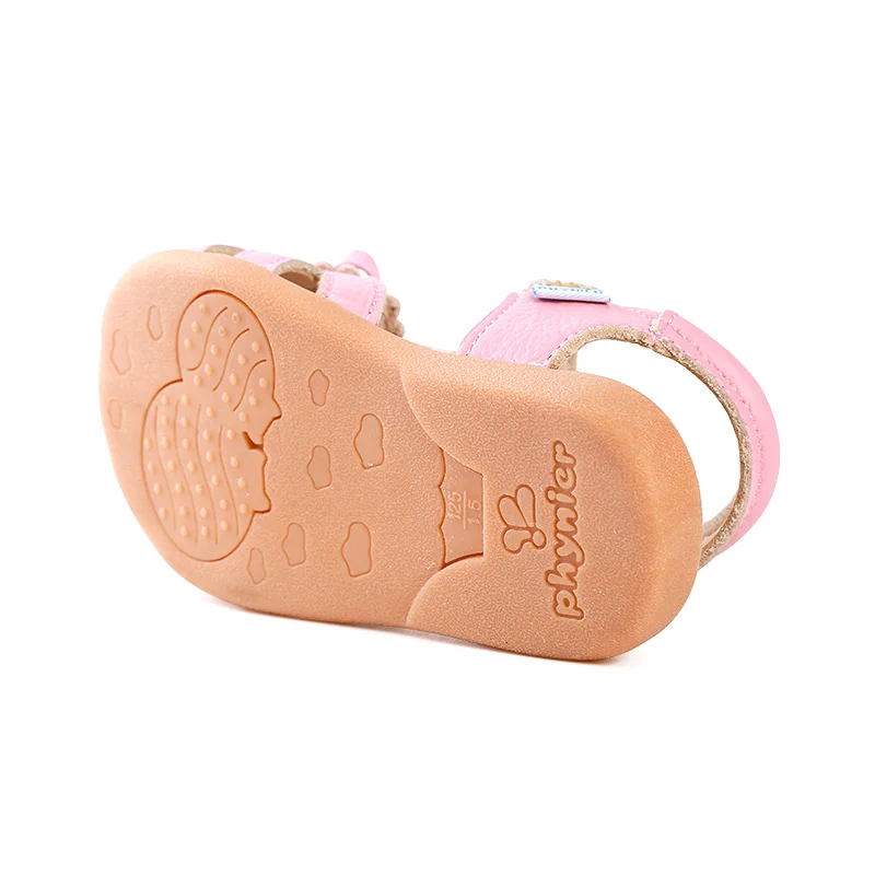 Phynier sandals female child princess shoes toddler baby toe cap covering |
