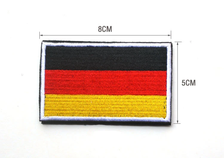 Germany Европейский Италия ЕС Греция Испании Франции Португалия Германия Великобритания Австрия Украины Шотландия Англия Флаг Чехии Вышивка Патчи - Цвет: Germany