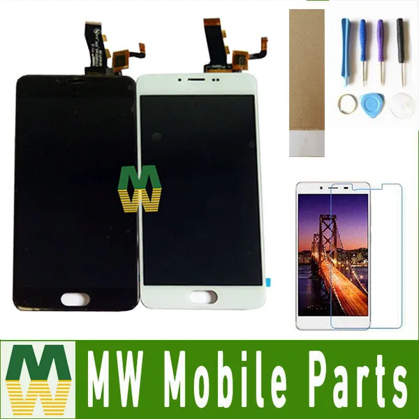 Сенсорный ЖК экран 5 2 дюйма для Meizu M5 Mini M611D M611H M611Y M611A черно белый с