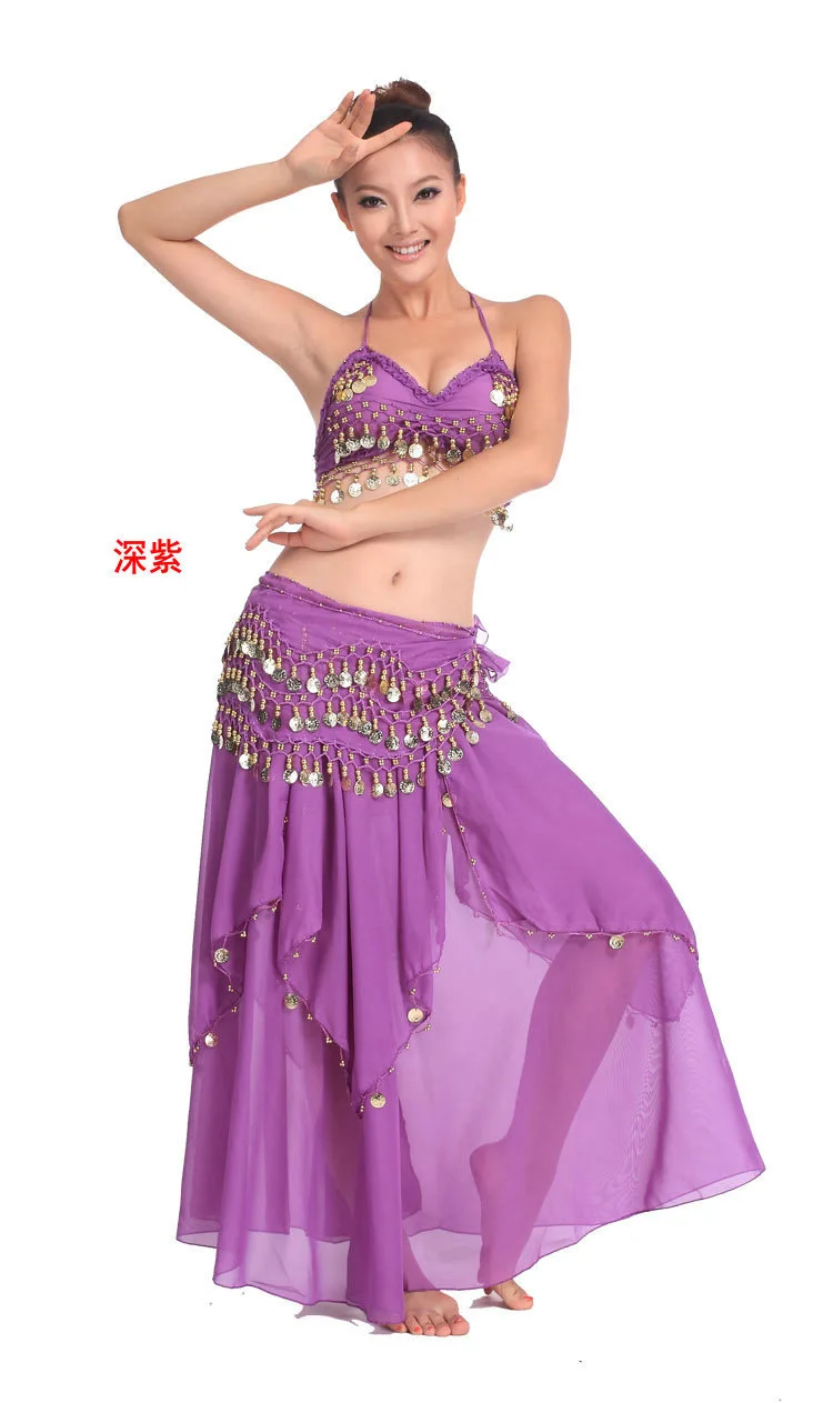 Костюм для танца живота индийский костюм юбка 11 цветов | Тематическая одежда и