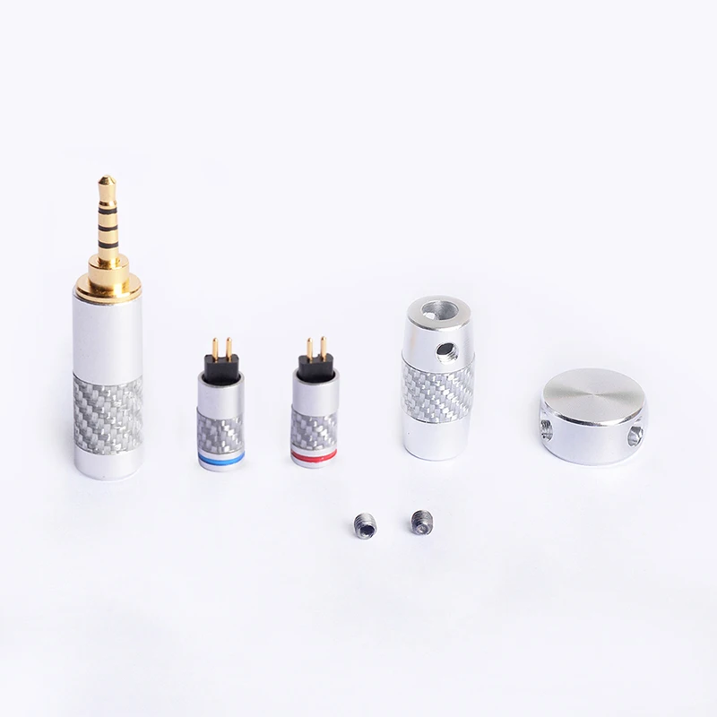 2.5mm A2DC OKCSC A2DC 2Pin MMCX разъем Jack 2,5 мм/4,4 мм сбалансированный штекер 3,5 мм аудио разделительный ползунок из углеродного волокна аксессуары для наушников - Цвет: 2.5mm A2DC