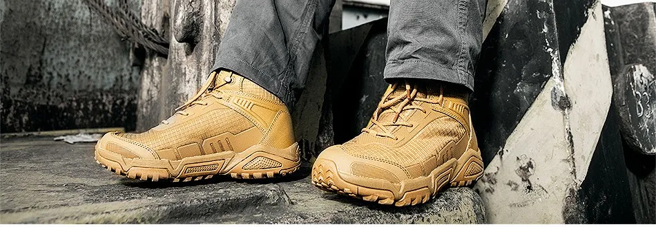 FREE SOLDIER outdoor sports tactical military men boots wear-resistant shoes for hiking climbing camping