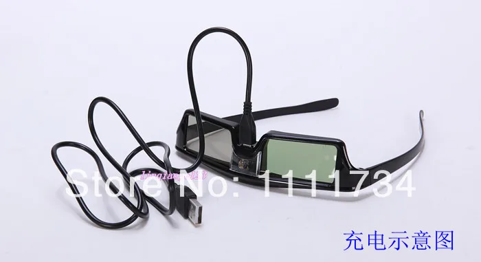 Free shipping+2014 new active dlp 3d glasses for DLP-Link 3D Ready Projector(Ace DELL Optoma) | Электроника