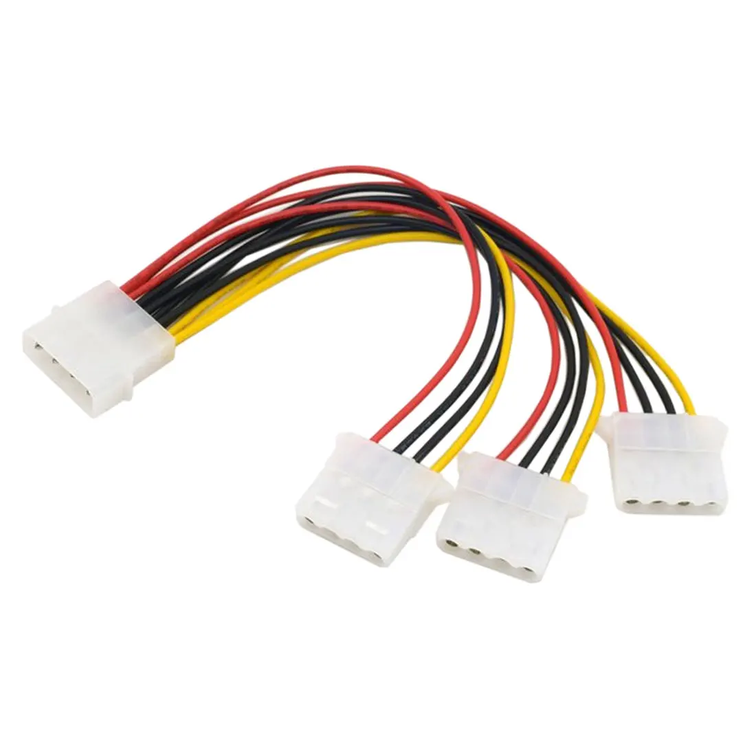 Силовые кабели 22 см ПВХ 4 контакта IDE HY1578 Molex папа 3 порта мама сплиттер питания