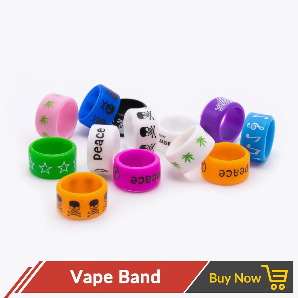 Volcanee 10 штук в наборе lotsilicone резины Vape кольцо украшение защиты 12 мм резинкая лента