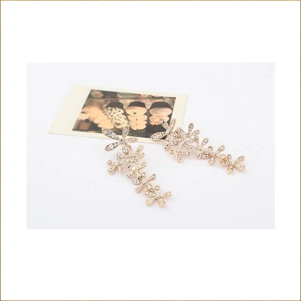 Min. order is $5(can mix)Low price 2014 Summer accessories jewelry Full of Rhinestone girl's/lady's Big stud Earrings | Украшения и