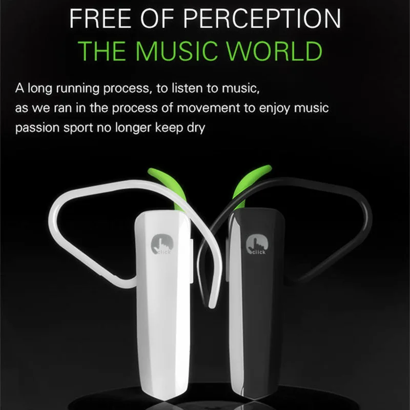 2017 New Arrival Earphones Business Stereo Bluetooth Headset Voice Control Reporting Number Wireless Universal Vehicle Specific |