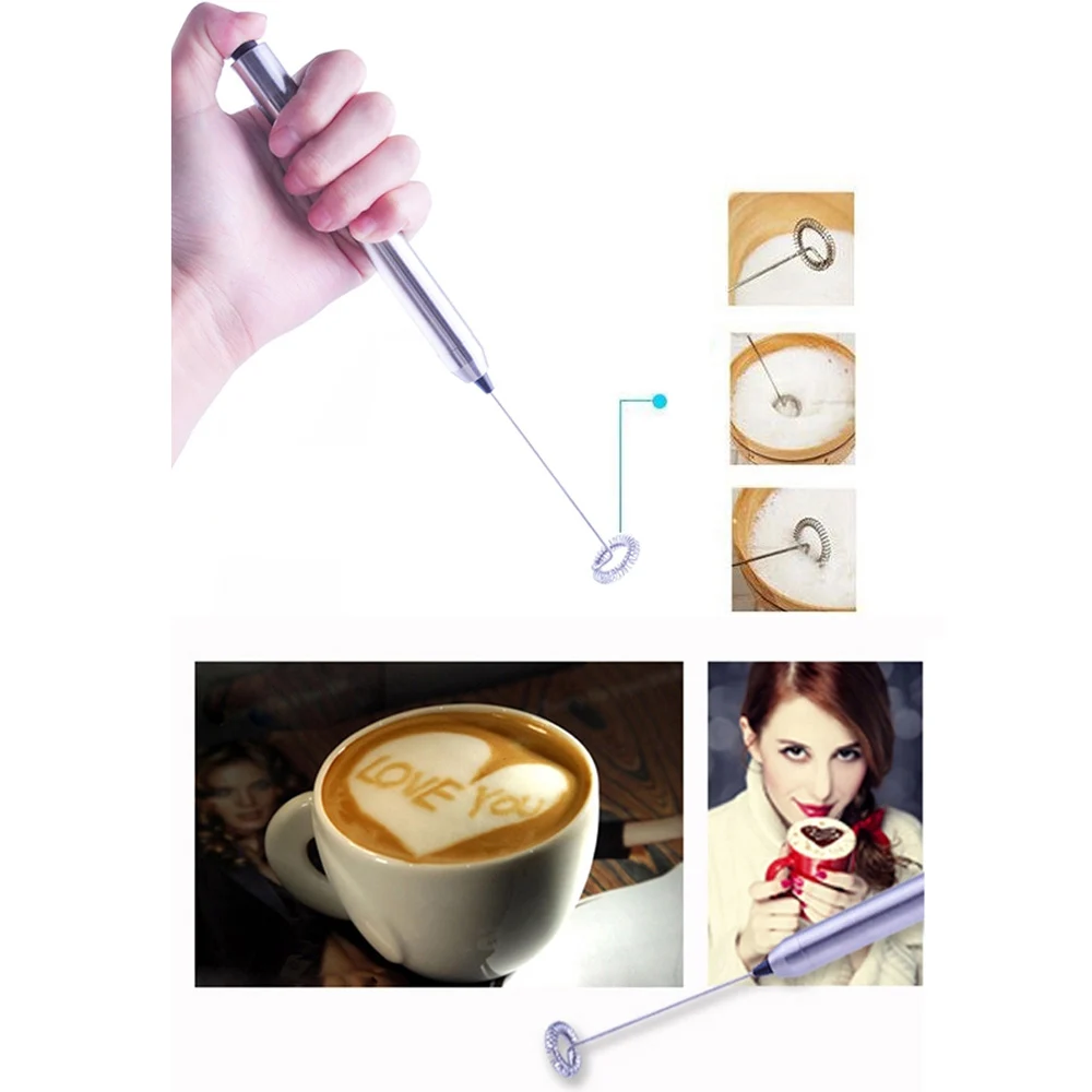 Электрический для взбивания молока яйцо било из нержавеющей стали вспенивания