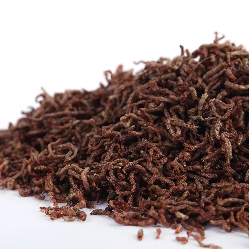 Бесплатная доставка сушеный красный червяк искусственная рыба павлина бета еда