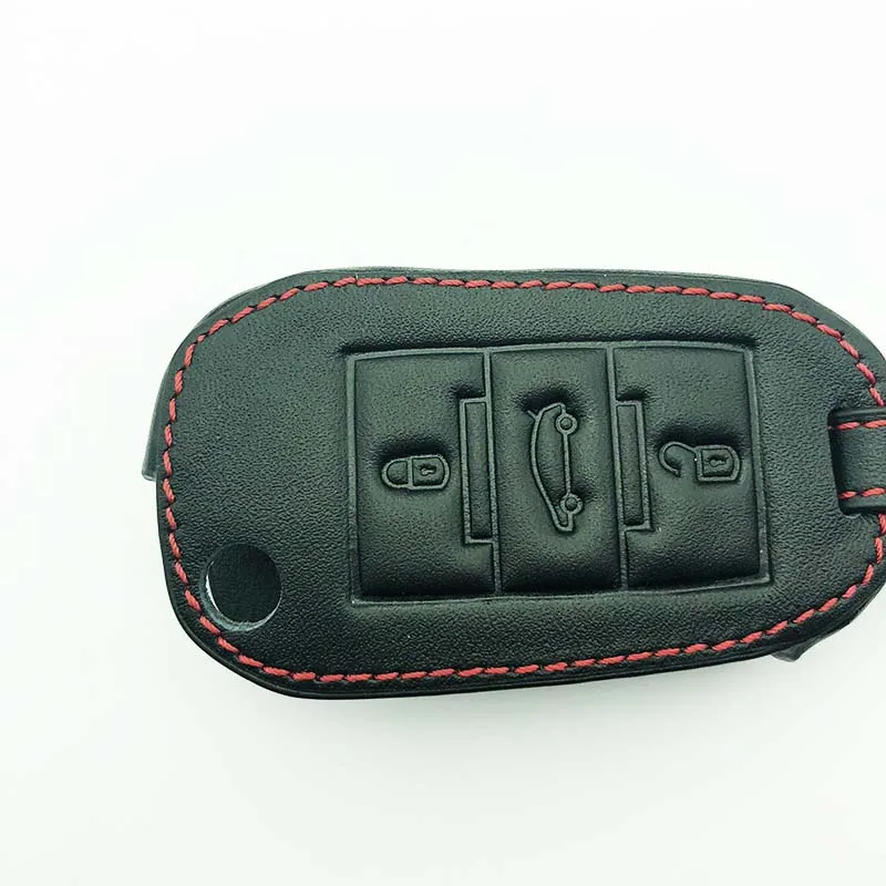 Кожаный чехол для автомобильного ключа Citroen C4 CACTUS C5 C3 C6 C8 Picasso Xsara Peugeot 3008 308 RCZ 508 408