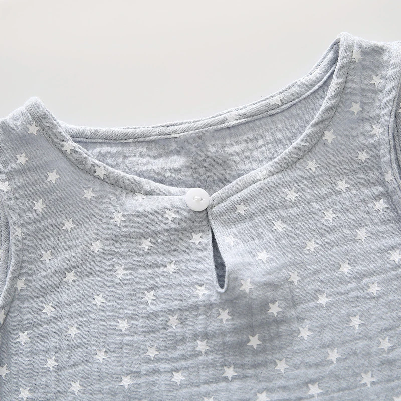 Одежда для маленьких мальчиков и девочек хлопковый льняной жилет без рукавов