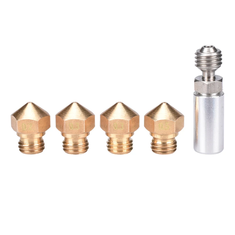 Полностью металлический Hotend комплект MK10 сопло M7 0 4 мм термобарьер алюминиевая