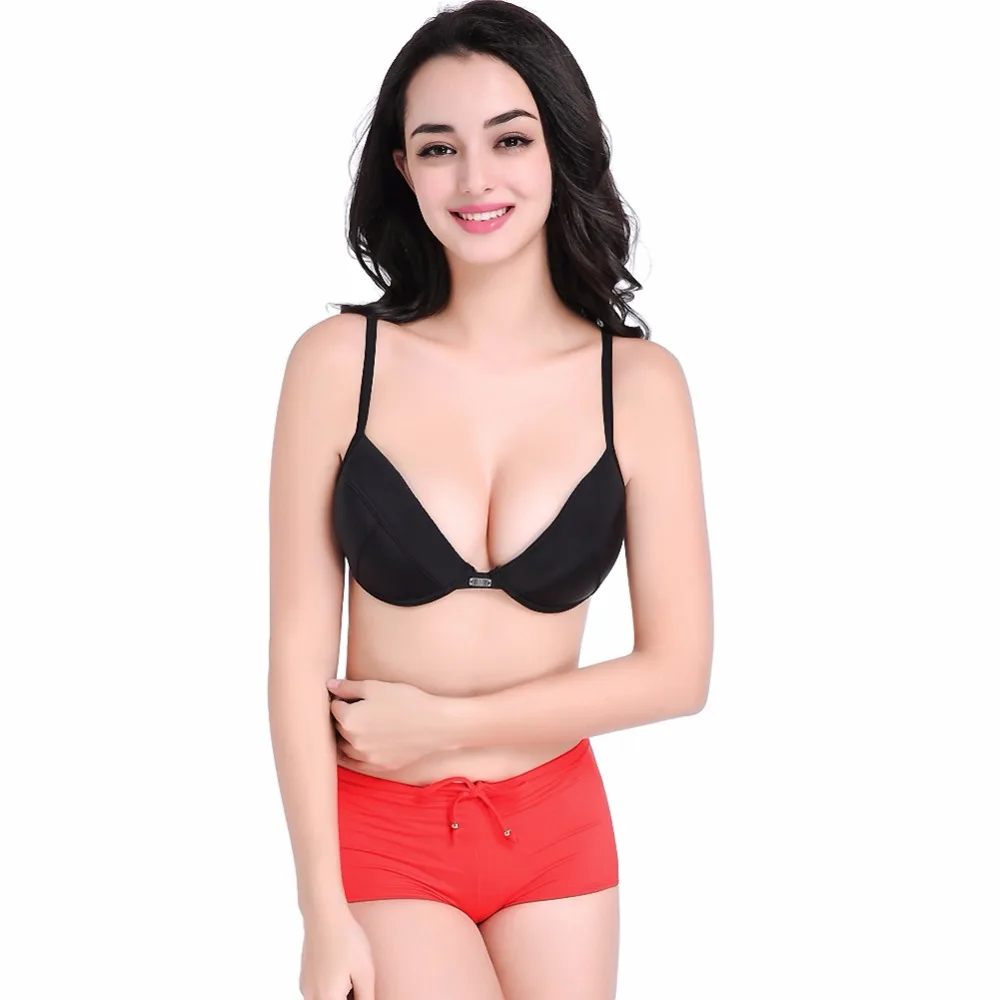Купальник женский с чашками пуш-ап пикантный комплект для плавания Бразильская