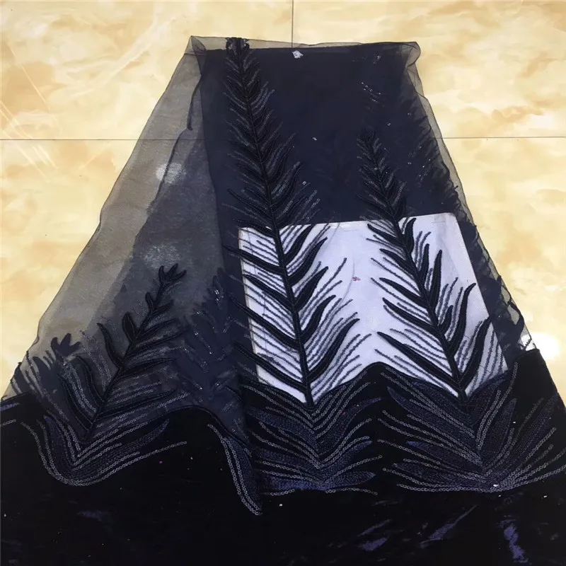 2019 Высококачественная африканская кружевная ткань французская сетчатая вышивка