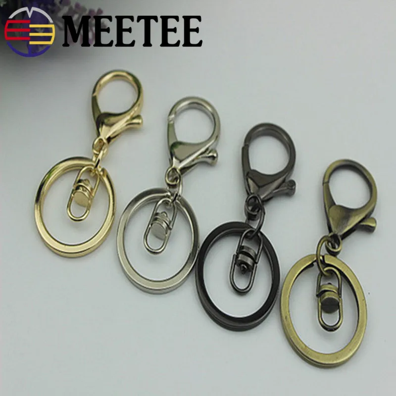 Meetee 2 шт. металлический брелок для ключей O & 8 кольцо пряжки DIY сумки брюки куртка