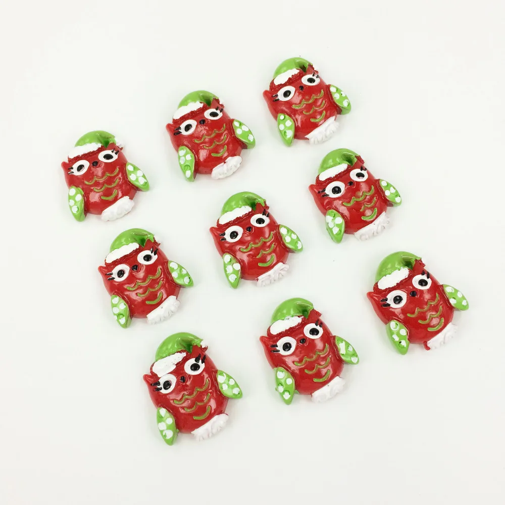 Смола сова Кабошоны Kawaii браслеты с подвесками сделай сам плоской задней частью