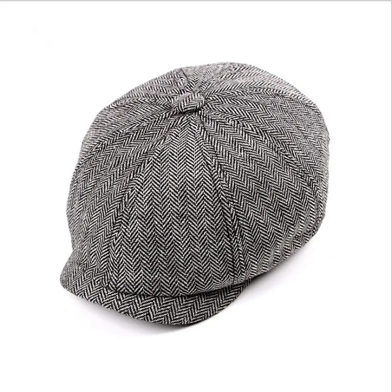 Mens Peaky Blinders Cosplay Tommy Shelby Plain 8 Panel Newsboy Cap - Hat Cap for Baker Boy Baseball Costume image 5