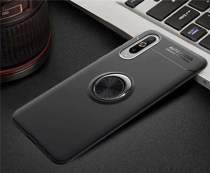 500 шт. силиконовый чехол для Xiao mi 9 mi 8 SE mi 9T Pro A2 Lite A1 F1 Max 3 mi x 2 2S магнитное металлическое кольцо-держатель Подставка для автомобиля мягкий чехол