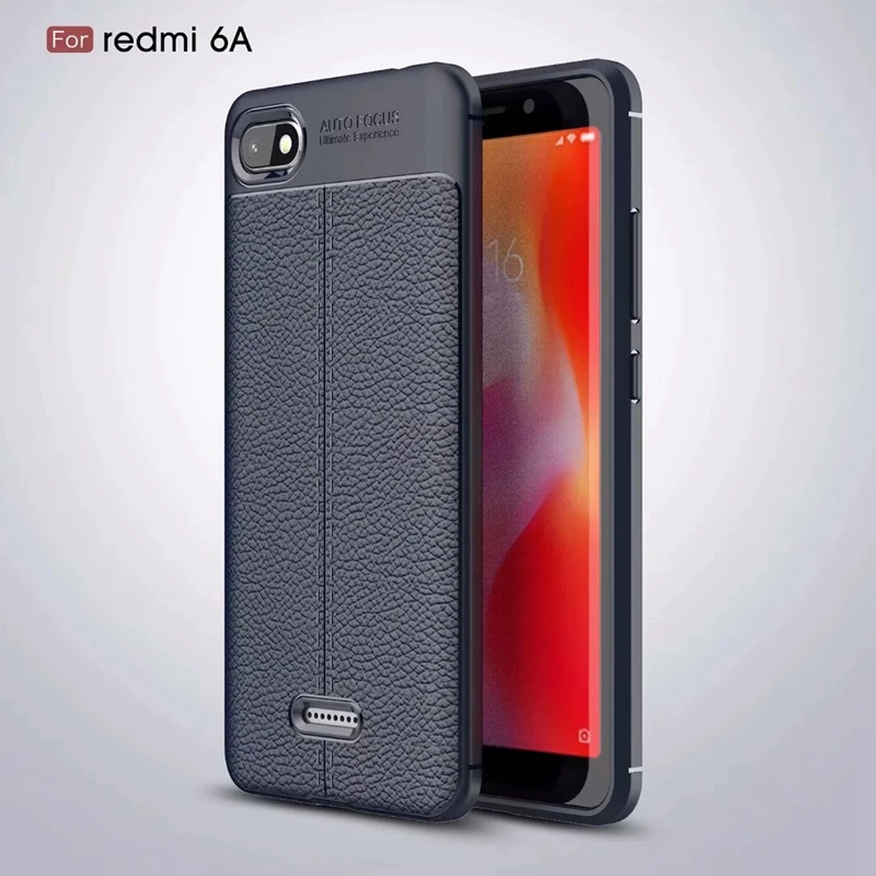 Для Redmi note6 pro Чехол из мягкого ТПУ противоударный тонкий кожаный чехол с узором