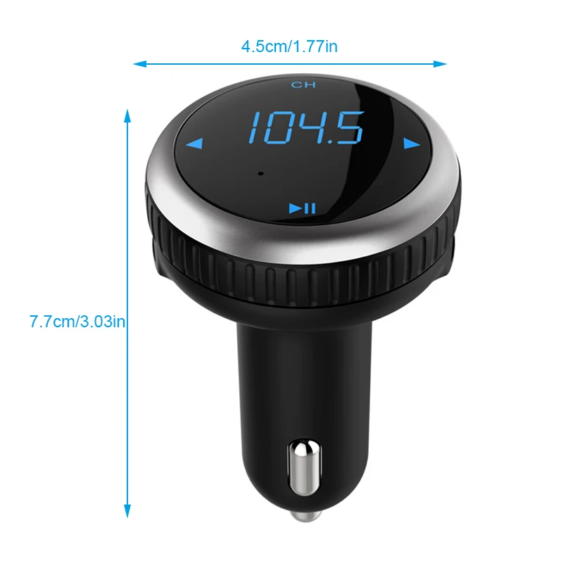 Беспроводной автомобиля Bluetooth MP3 плеер fm передатчик Поддержка TF карты Dual USB