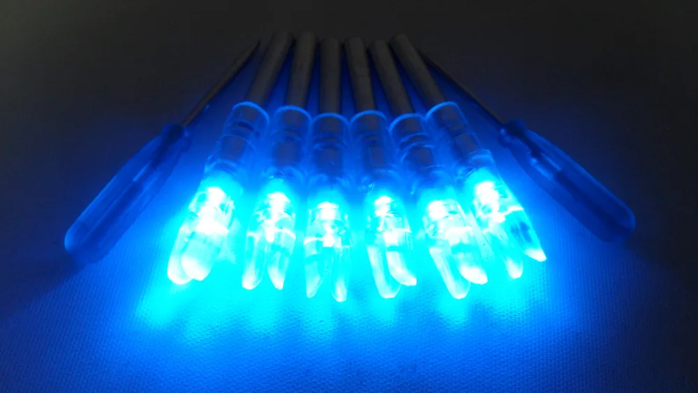 

6pcs Automatically Lighted Nock Compound Bow Blue for Hunting Shooting Archery