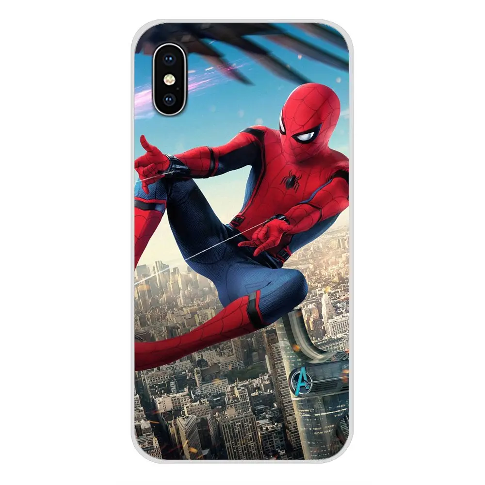 Accessories Phone Shell Covers For Samsung Galaxy A5 A6S A7 A8 A9S Star J4 J6 J7 J8 Prime Plus 2018 SpiderMan Homecoming | Мобильные
