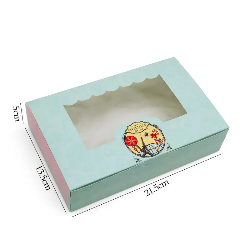 25 шт., 21,5x13,5x5 см, Подарочная коробка, бумажная коробка для печенья, упаковка для выпечки, коробка для подарков, свадебные сувениры и коробки для конфет, вечерние принадлежности