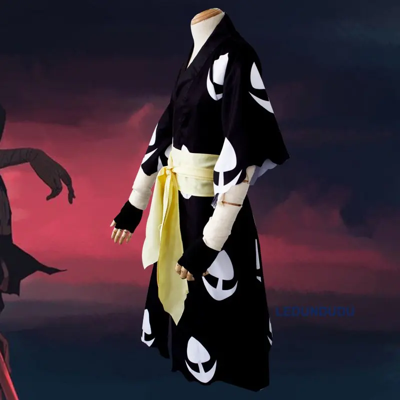Японские Аниме Dororo Косплей костюмы Hyakkimaru комплект кимоно унисекс плащи Хэллоуин