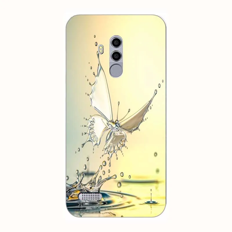 A264 Модный мягкий из высокотемпературного полиуретана чехол для телефона Leagoo T8S силиконовый чехол ТПУ задняя крышка для Coque Leagoo T8S кожаный чехол с цветочным принтом - Цвет: A264