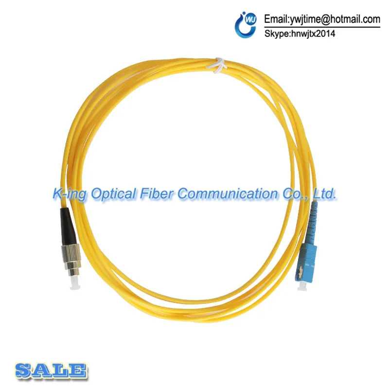 10 шт./лот SC FC Один многожильный волоконно оптический кабель джемпер 5 метров