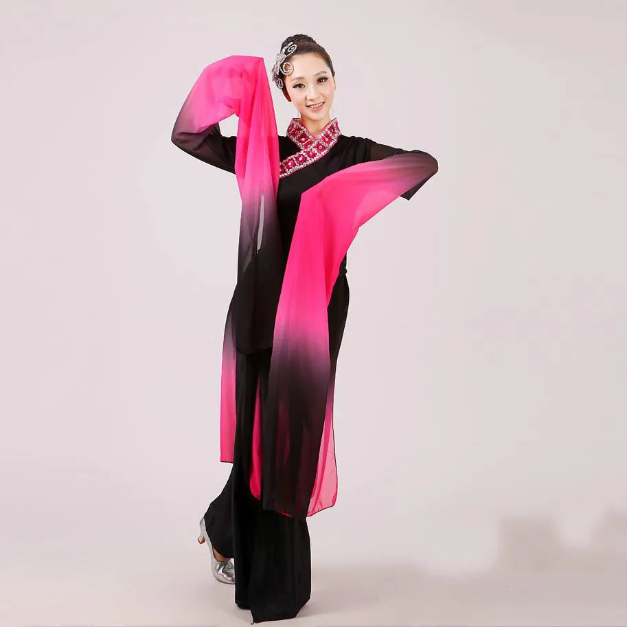 

2016 New Long Sleeves Classical Dance Costumes Hanfu Female Dance Costume Chinese Folk Dance for Women