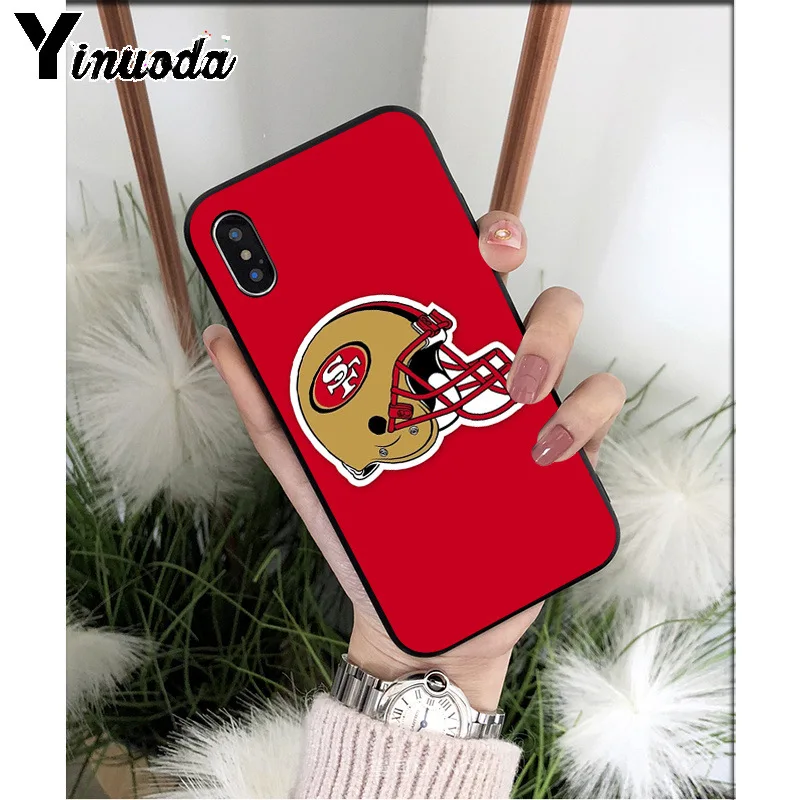 A9 Yinuoda San Francisco 49ers ТПУ мягкий черный чехол для телефона чехол для iPhone 8 7 6 6S Plus 5 5S SE XR X XS MAX чехол - Цвет: A9