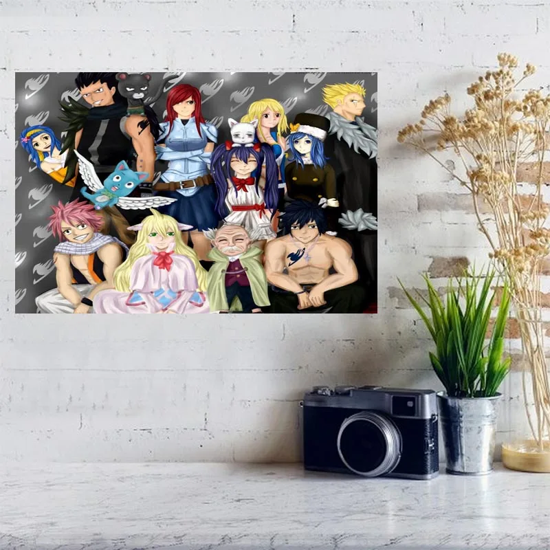 Новинка Лидер продаж на заказ сказочный хвост холст Настенный декор печатный