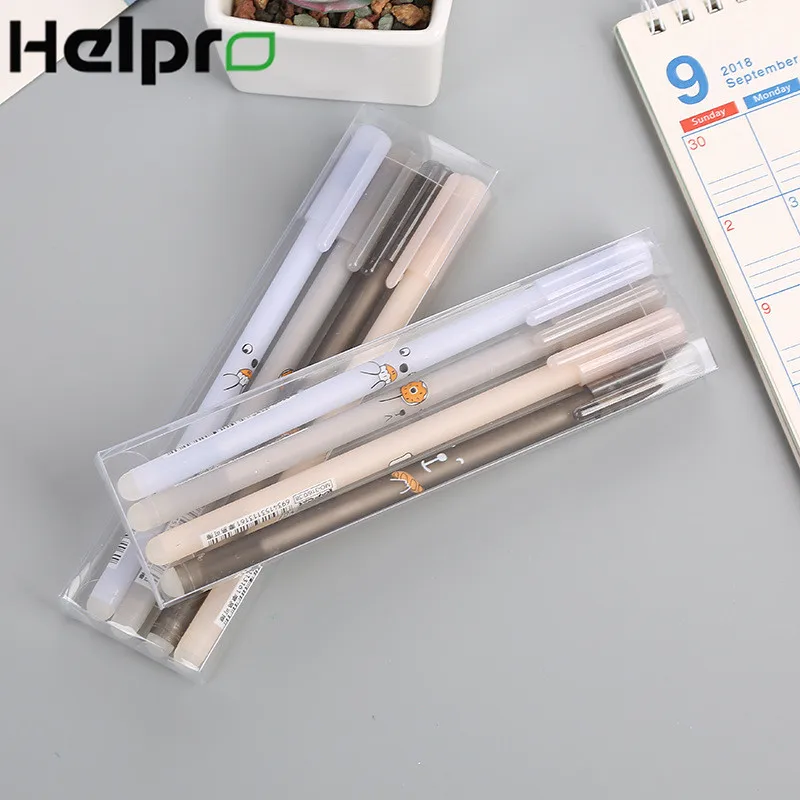 Helpro 4 шт./лот каваи медведь синие чернила стираемая ручка Канцелярия для учеников