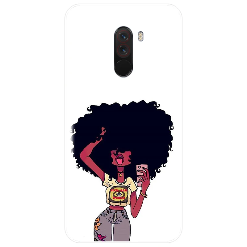 Афро для девочек черного цвета Magic пигмент меланин мягкий силиконовый чехол