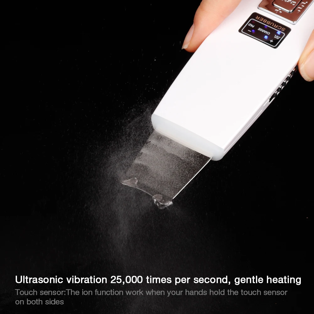 Перезаряжаемый ультразвуковой скребок для кожи лица Очиститель омертвевшей