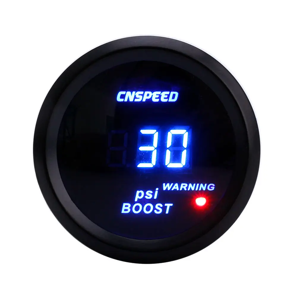Boost gauge psi CNSPEED " 52 мм Автомобильный цифровой турбо Boost Gauge PSI температура воды Температура масла Датчик давления масла вольтметр Тахометр Датчик об/мин - Цвет: Boost gauge psi