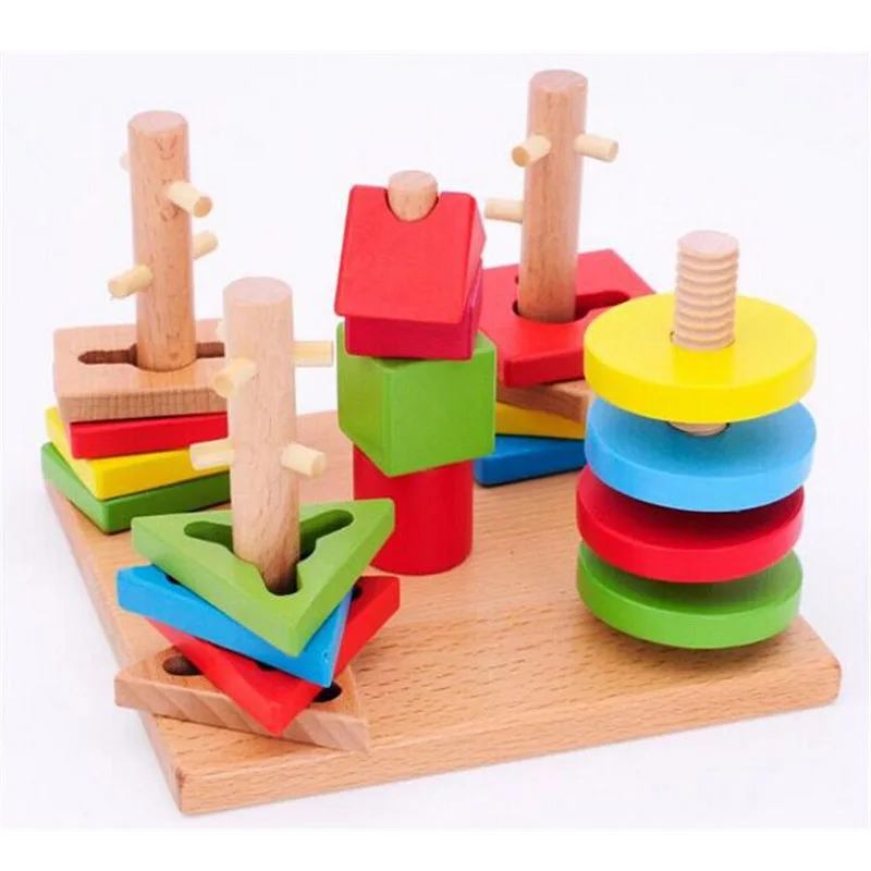 Деревянная многоцветная модель мудрости сделай сам деревянные штабелируемые