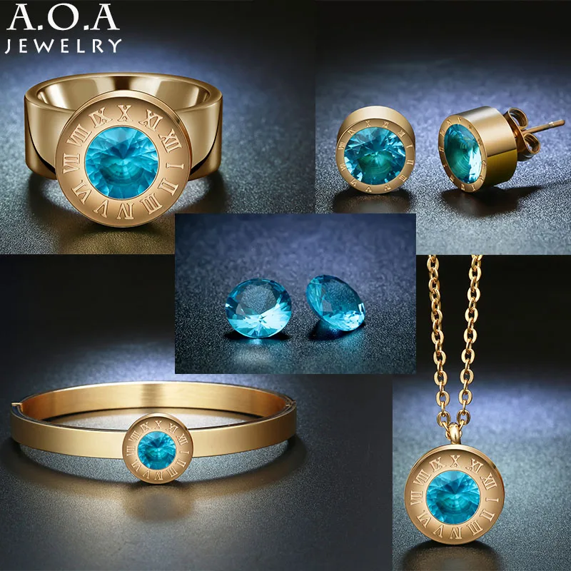 Набор ювелирных изделий из нержавеющей стали 316L 8 мм|jewelry sets|quality jewelry setbirthstone set |