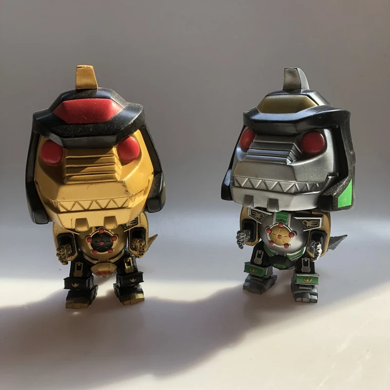 6 ''эксклюзивный Funko pop используется черный и золотой Dragonzord, могучий морфин винил Фигурка Коллекционная модель свободная игрушка