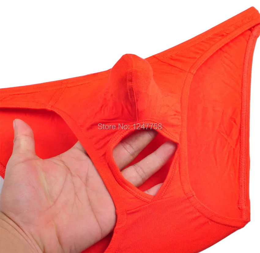 5 шт./лот пикантные мужские Модальные трусы бикини с мешочком нижнее белье