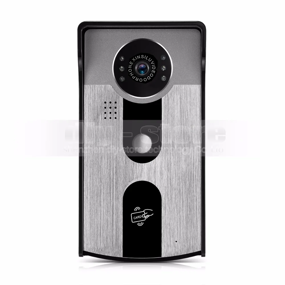 DIYSECUR 7 дюймов видео запись/фотография телефон двери дверной звонок Домашняя