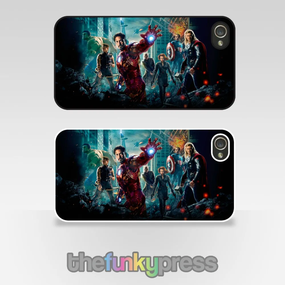 Hd-092 пять человек мультфильм телефон обложка чехол для iPhone 5S ( белая сторона )