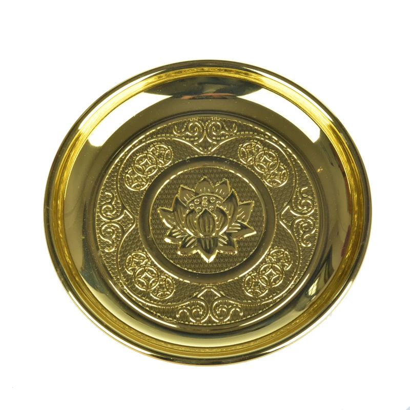 Лоток в виде фруктов лотоса из изысканного золотого сплава торжественная