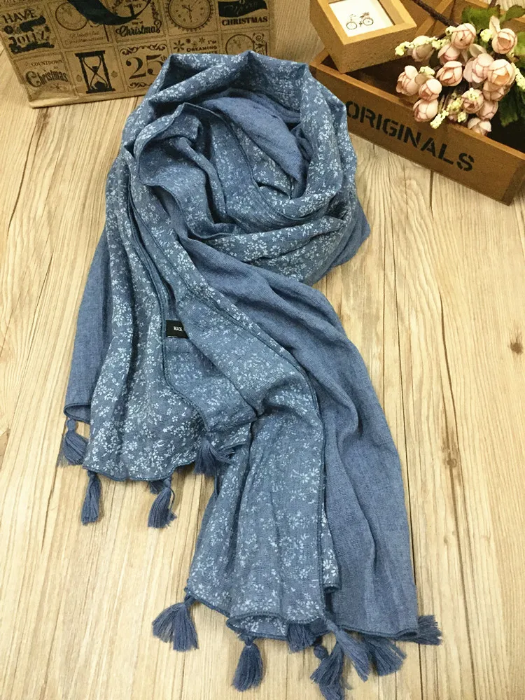 2016 Rural style big tassel women bandana art winter pashmina elegant warm good quality simple muslim hijab 8 colours | Аксессуары для