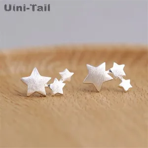 Серьги из серебра 925 пробы, гипоаллергенные, в форме звездочек