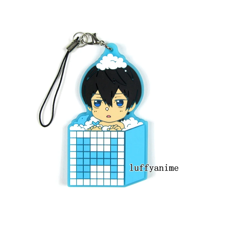 Бесплатно! Резиновая подвеска талисман Haruka Nanase Макото Тачибана Rin Matsuoka Ryugazaki Рей