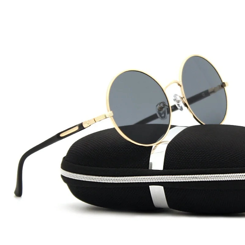 SAYLAYO Vintage Steampunk Sunglasses Round Retro Metal Steam Punk For Women Men Coating Sun Glasses Oculos De Sol Feminino | Аксессуары