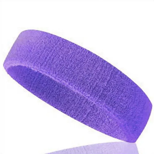 purple 1 шт. лента для волос для йоги спортивная повязка на голову ленты Эластичная повязка для волос для мужчин и женщин для бега фитнес аксессуары головная повязка - Цвет: purple
